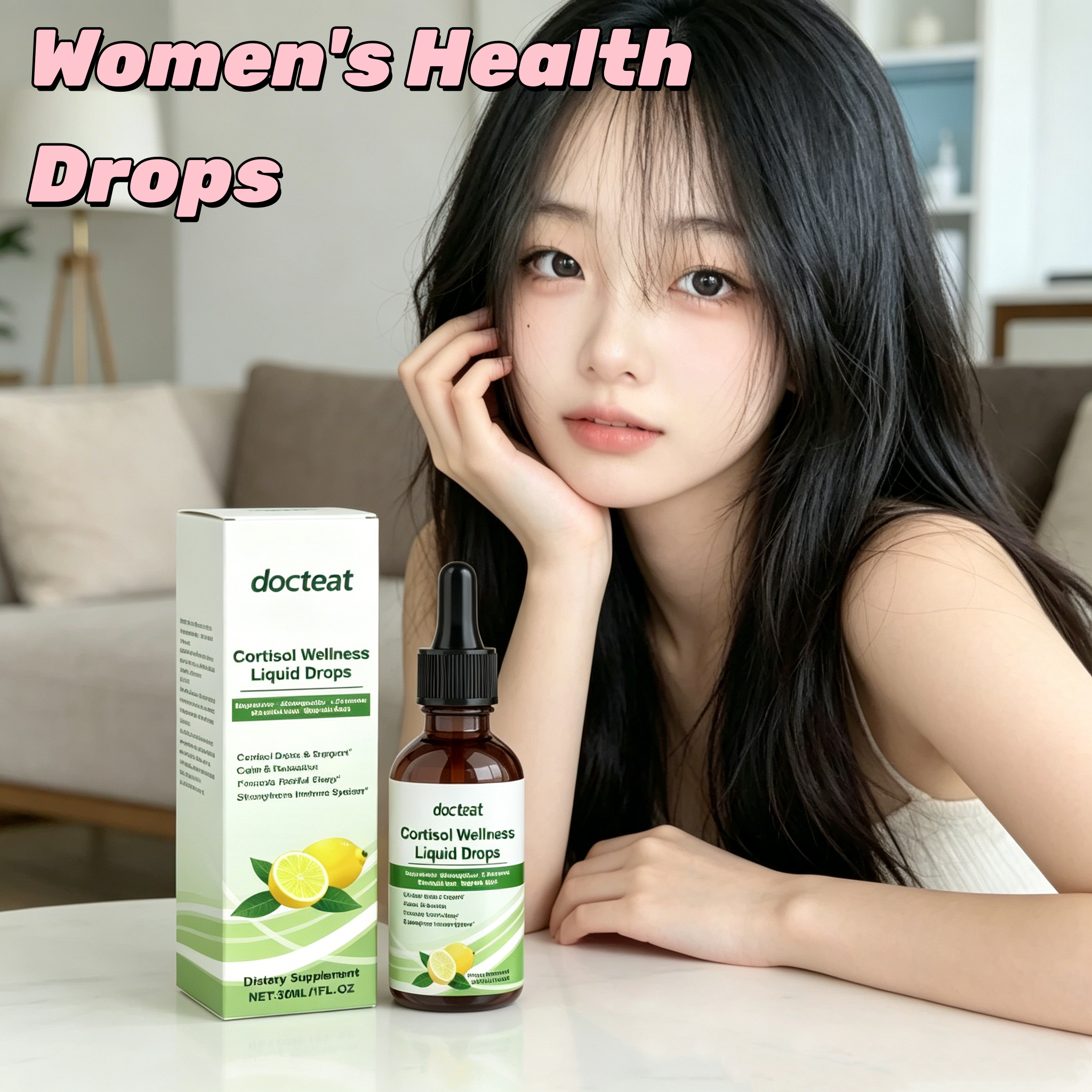 Herbal Wellness Liquid - Women Cortisol Wellness Drops Hormone Balance