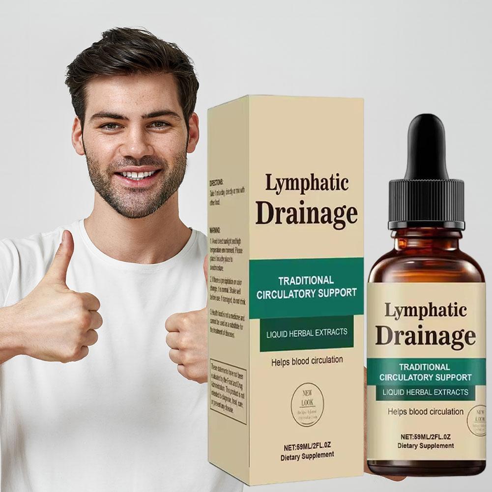Herbal Wellness Liquid - Natural Lymphatic Drainage Drops, Herbal Extracts
