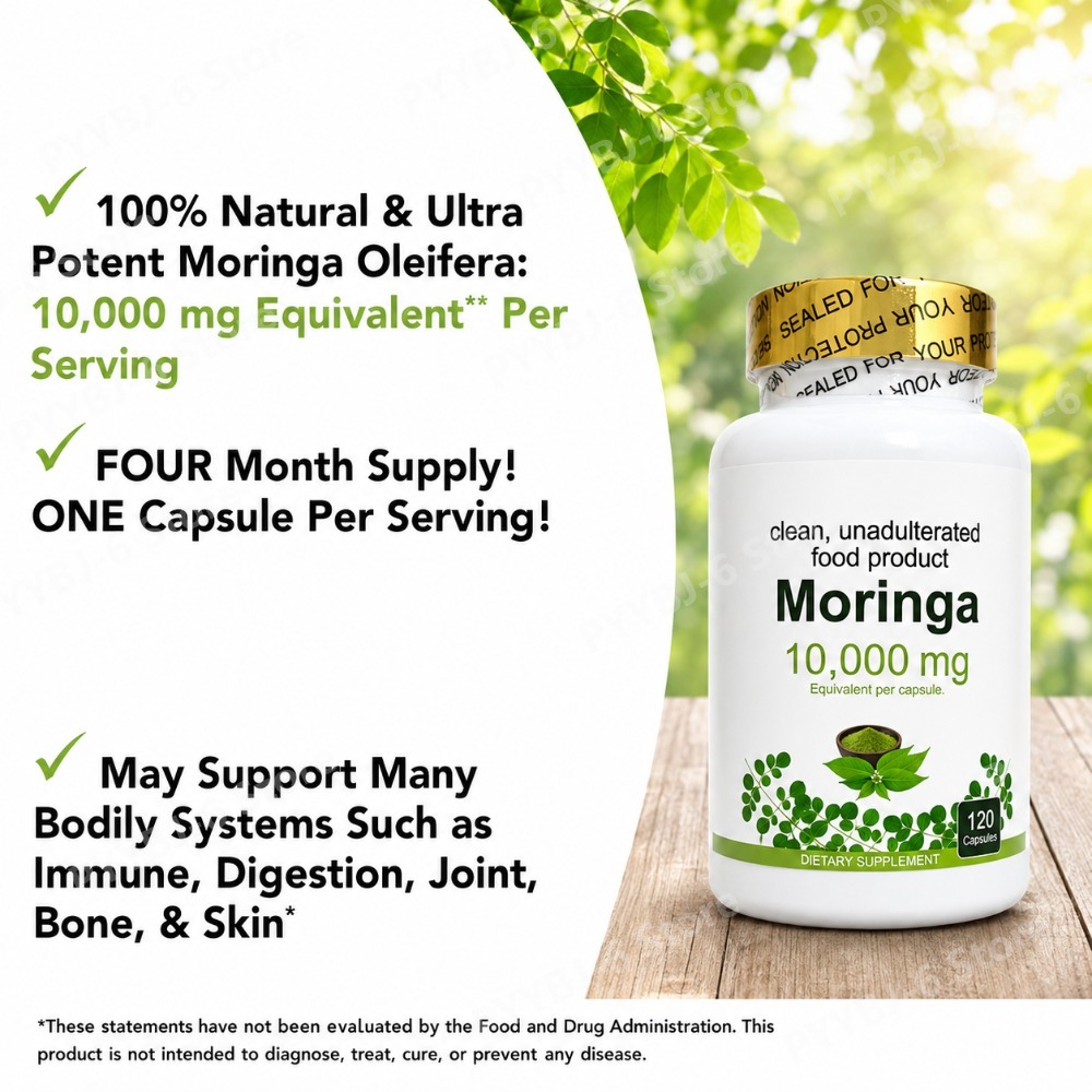 Moringa Capsules120 Count High - Moringa Leaf Powder avaliação e preço