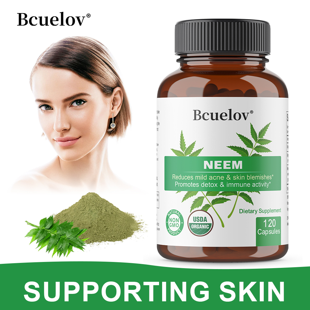 Organic Neem Leaf Capsules, He - Herbal Wellness For You avaliação e preço