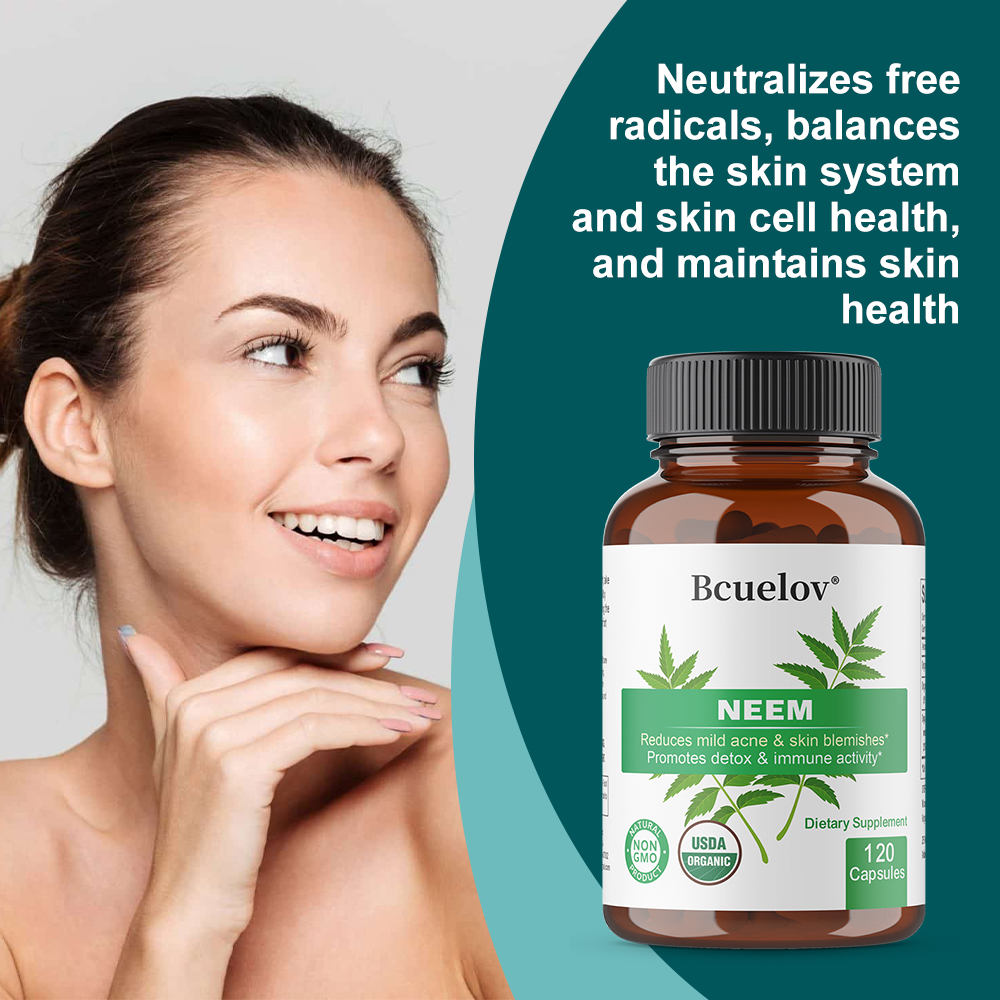 Organic Neem Leaf Capsules, He - Herbal Wellness For You avaliação e preço