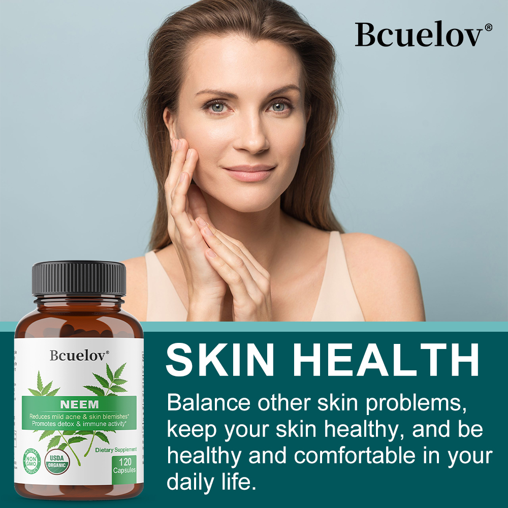 Organic Neem Leaf Capsules, He - Herbal Wellness For You avaliação e preço