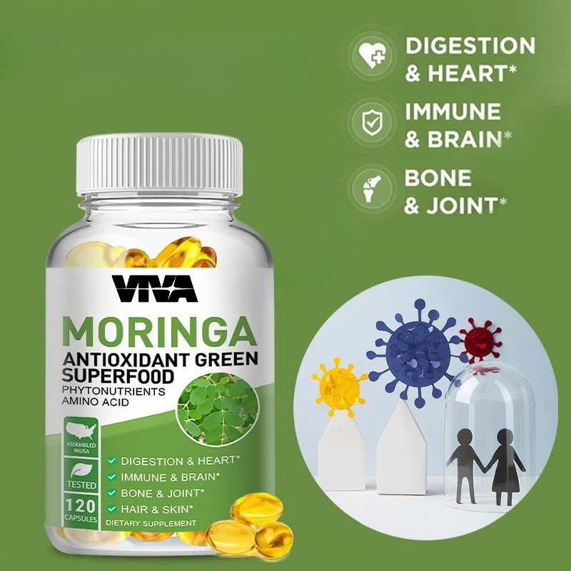 Moringa 1000mg Capsules, An An - Moringa Leaf Powder avaliação e preço