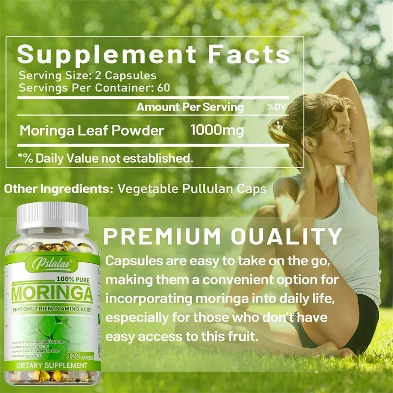 Moringa Capsules - Antioxidant - Moringa Leaf Powder avaliação e preço