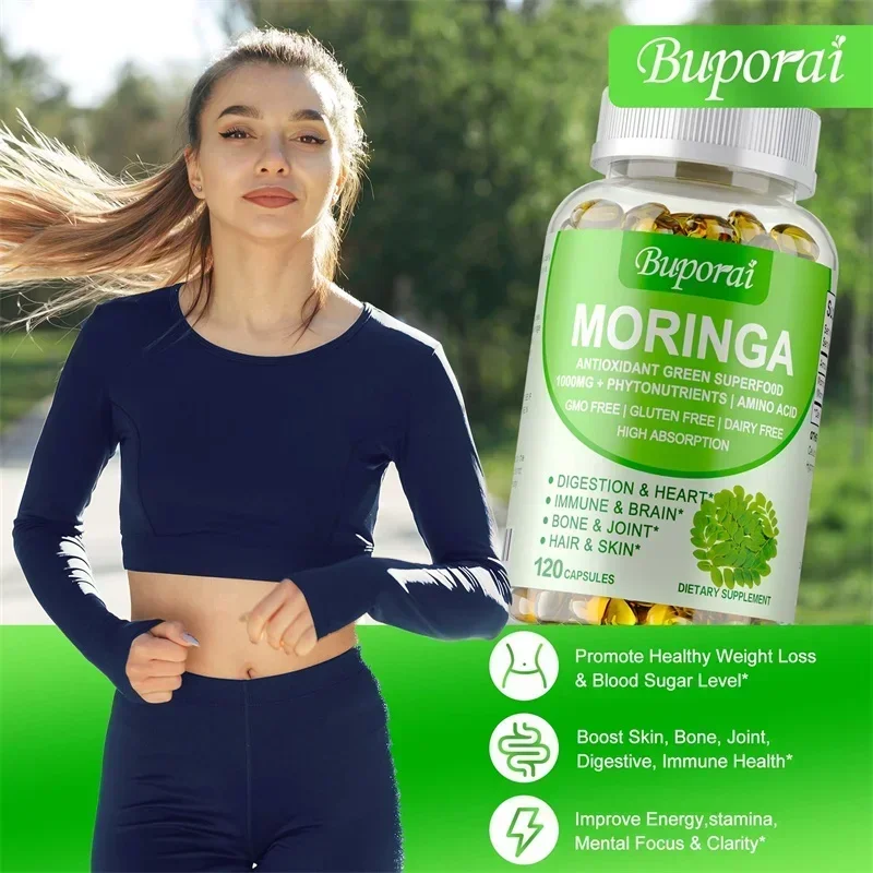 Moringa Capsules - Boosts Meta - Moringa Leaf Powder avaliação e preço