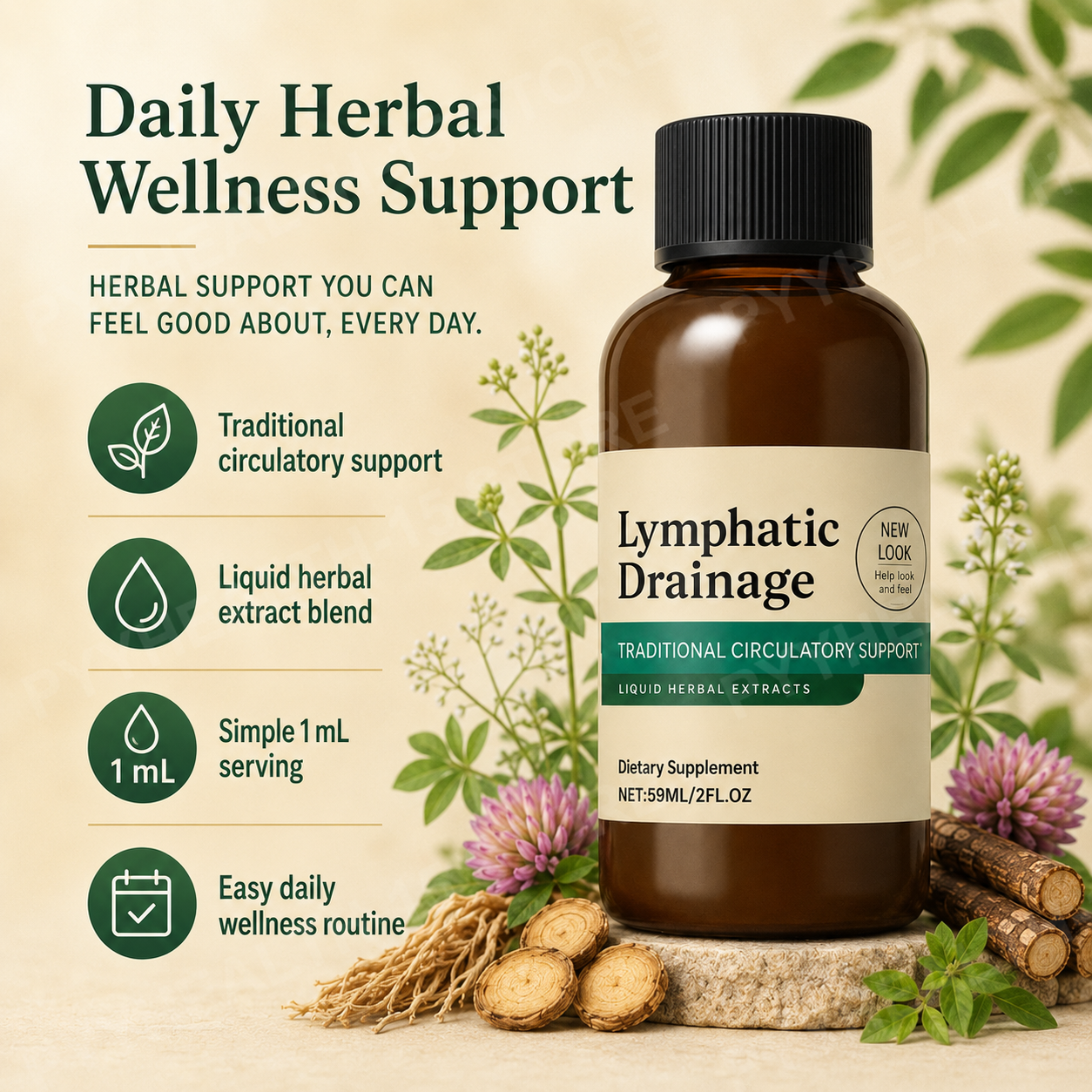 Herbal Extract Drops with Clea - Herbal Wellness Liquid avaliação e preço
