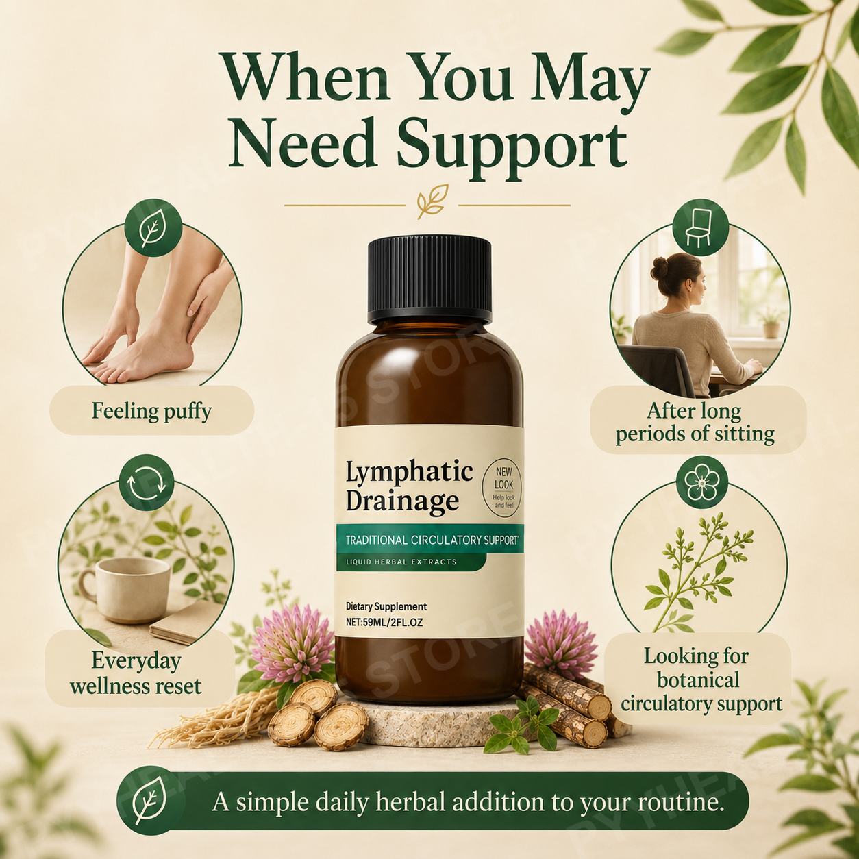 Herbal Extract Drops with Clea - Herbal Wellness Liquid avaliação e preço