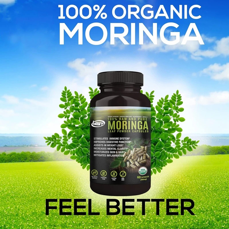 100% original and pure spicy w - Moringa Leaf Powder avaliação e preço