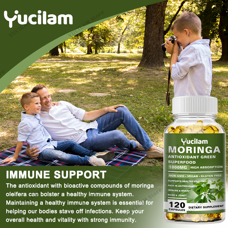 Moringa Organic 1000 mg, 7-in- - Moringa Leaf Powder avaliação e preço
