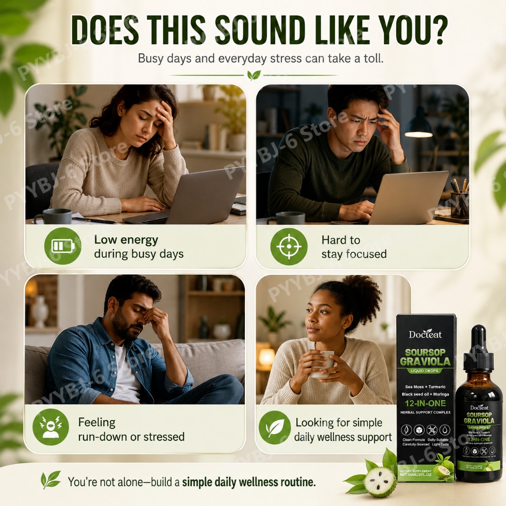 Soursop Graviola Liquid Drops  - Herbal Wellness Liquid avaliação e preço