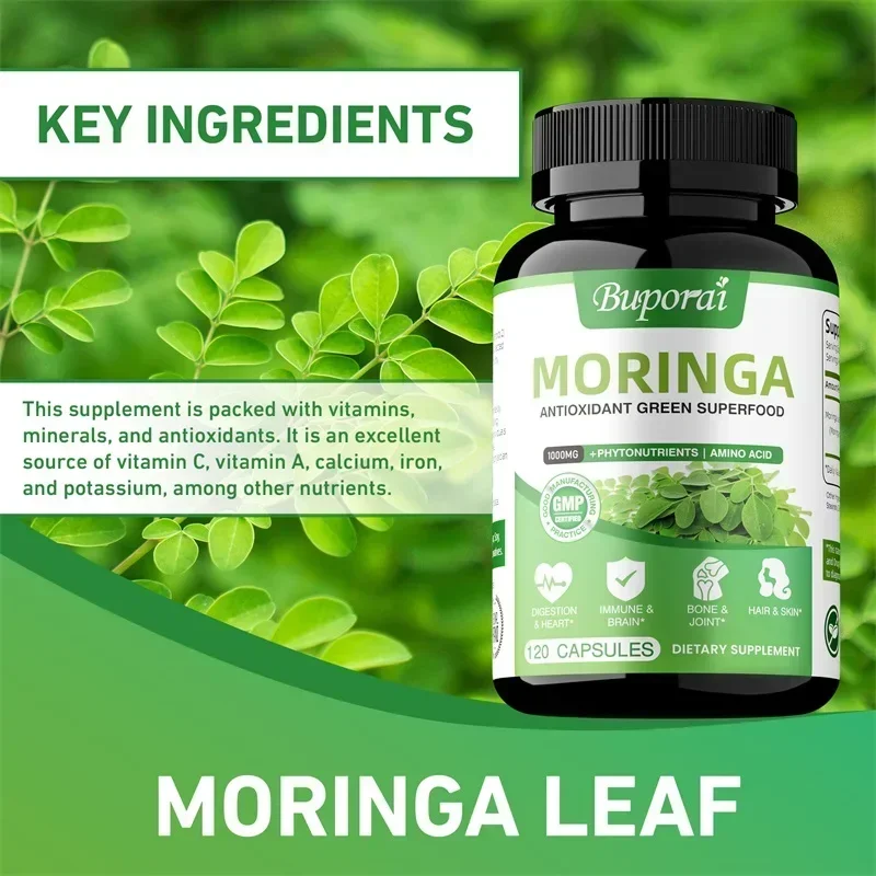 Moringa Capsules - Helps Boost - Moringa Leaf Powder avaliação e preço