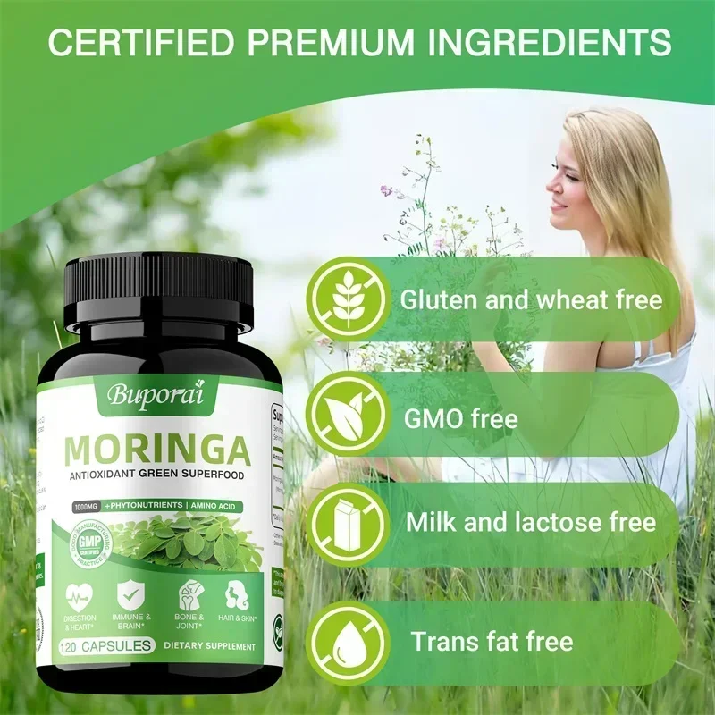 Moringa Capsules - Helps Boost - Moringa Leaf Powder avaliação e preço