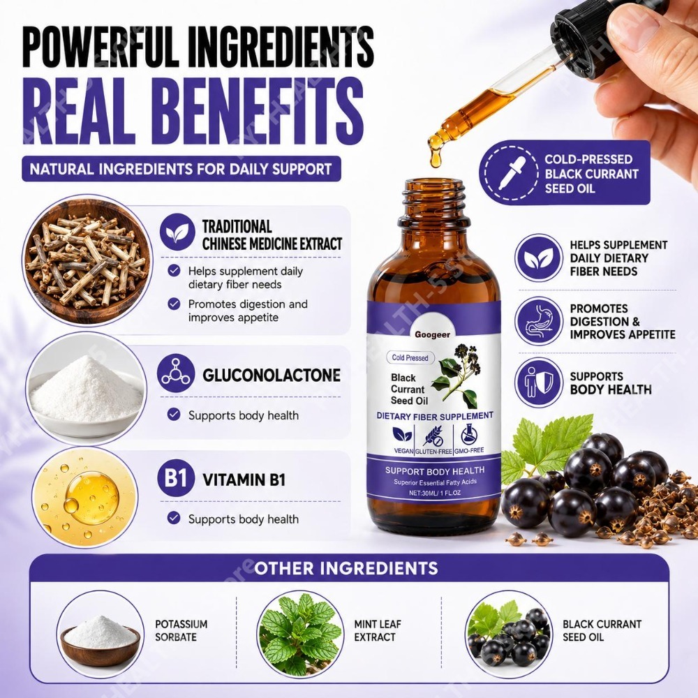 Black Currant Seed Oil Drops 3 - Herbal Wellness Liquid avaliação e preço