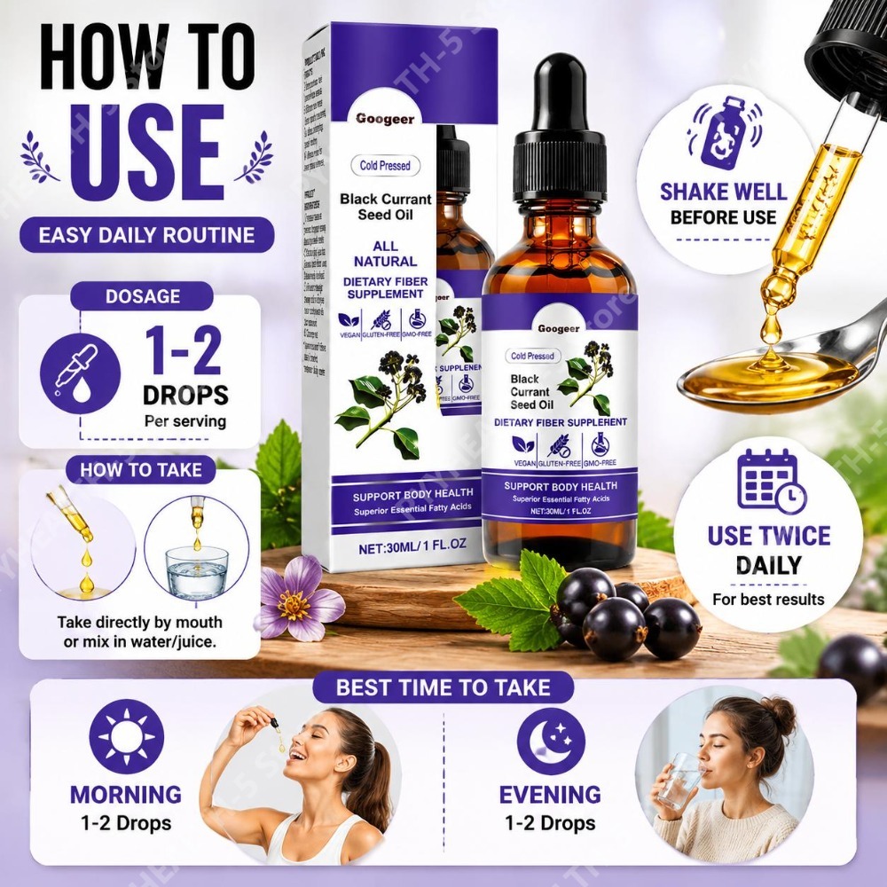 Black Currant Seed Oil Drops 3 - Herbal Wellness Liquid avaliação e preço