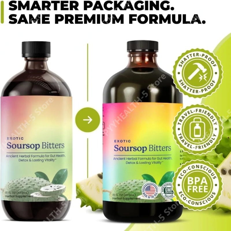 Soursop Bitters Drops Liquid O - Herbal Wellness Liquid avaliação e preço