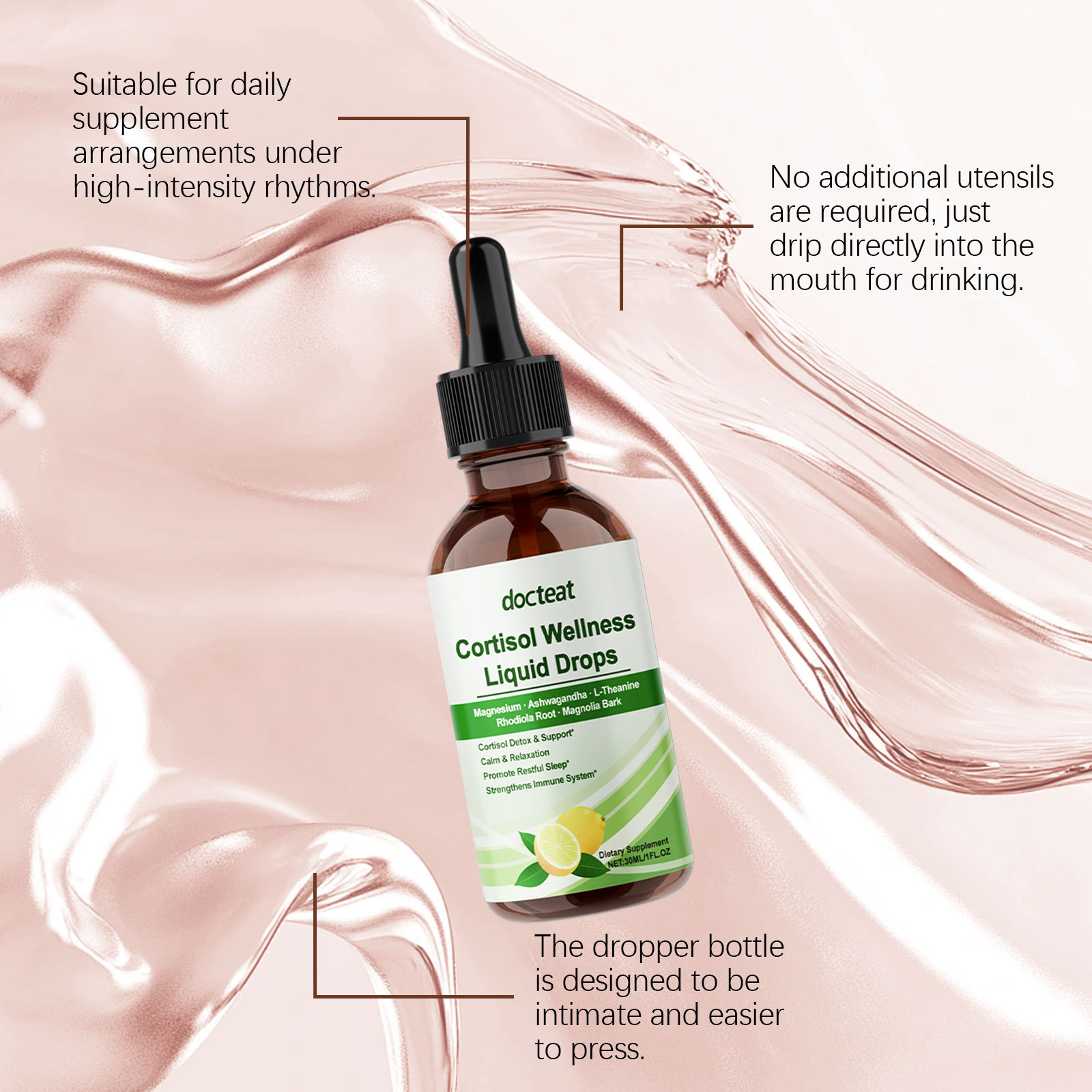 Women Cortisol Wellness Drops  - Herbal Wellness Liquid avaliação e preço
