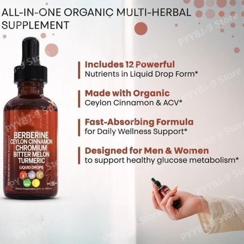 Berberine Chromium Turmeric Gi - Herbal Wellness Liquid avaliação e preço
