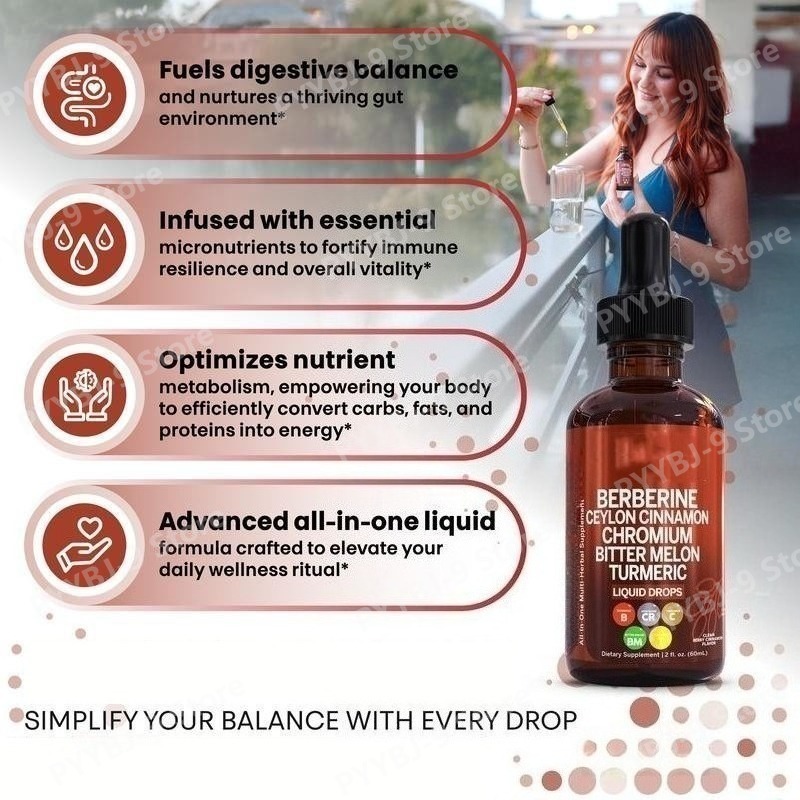 Berberine Chromium Turmeric Gi - Herbal Wellness Liquid avaliação e preço