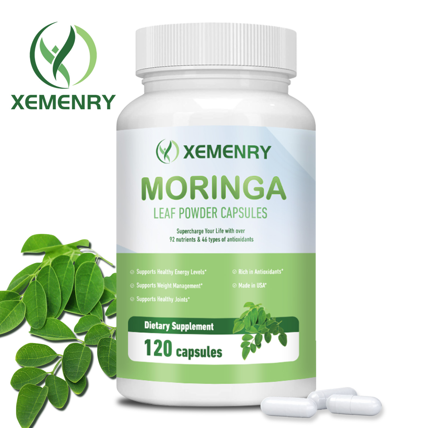 Moringa Capsules - Antioxidant - Moringa Leaf Powder avaliação e preço