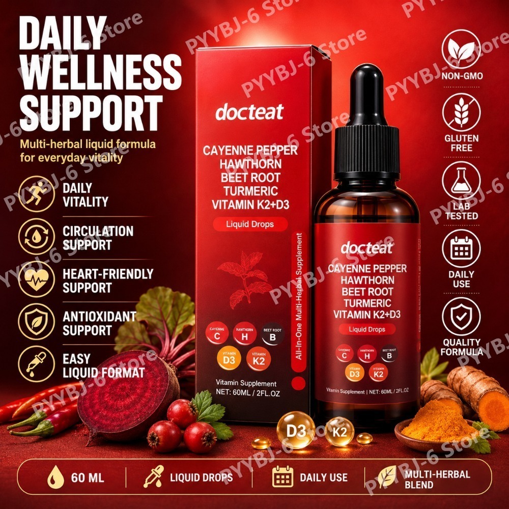 Cayenne Pepper Liquid Drops wi - Herbal Wellness Liquid avaliação e preço