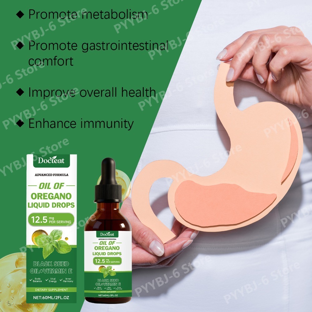 Oregano Oil Liquid Drops 60ml  - Herbal Wellness Liquid avaliação e preço