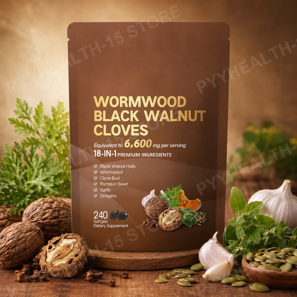 18-in-1 Wormwood Black Walnut  - Herbal Wellness For You avaliação e preço