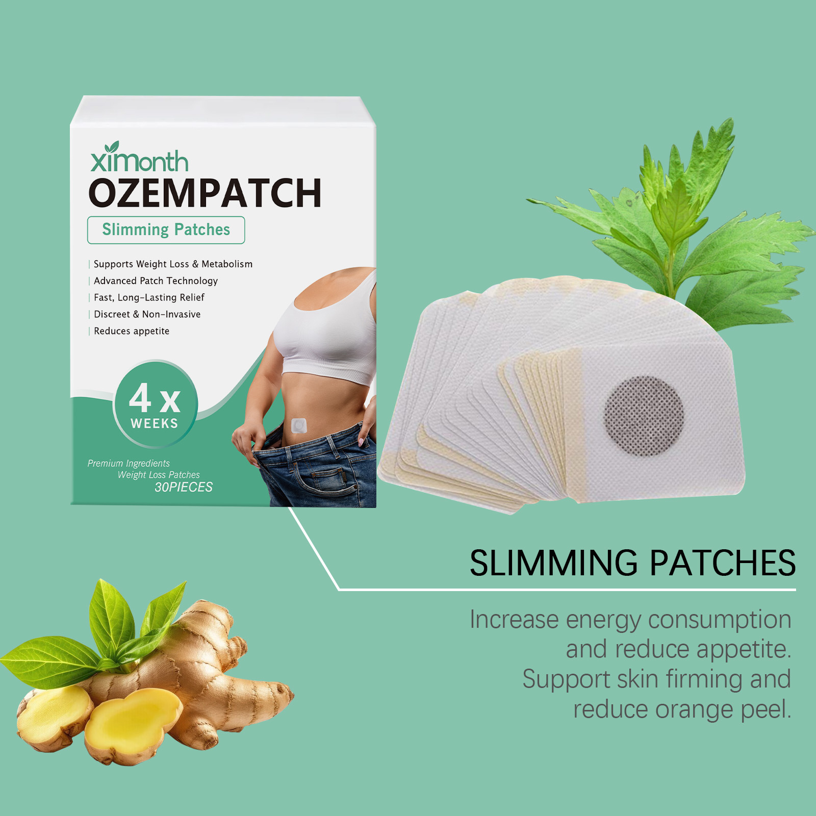 Ximonth Body Shaping Patches I - Herbal Wellness For You avaliação e preço