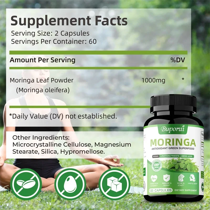 Moringa Capsules - Immune Syst - Moringa Leaf Powder avaliação e preço